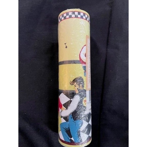 New Vintage Wallpaper Border "HAPPY DAYS" 50's Kitchen Diner Jukebox Rock & Roll - Picture 7 of 7
